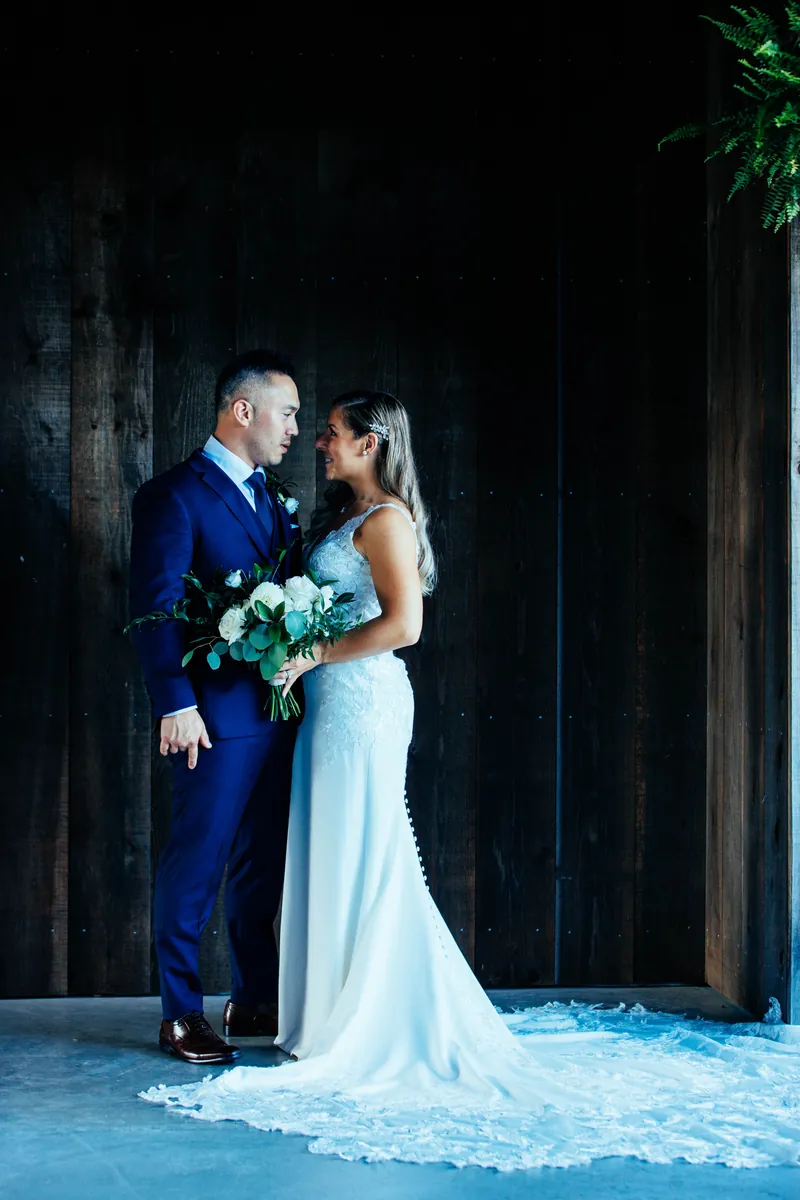 Artistic wedding detail portrait